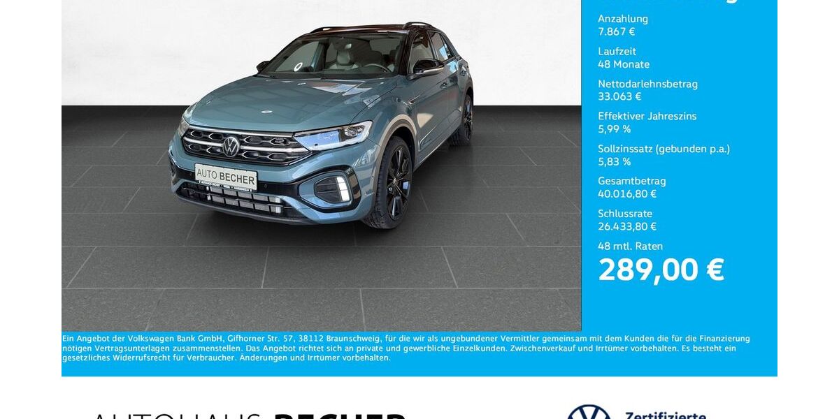 VW T-Roc 2.500 km 40.930 &euro; Wesel 46485