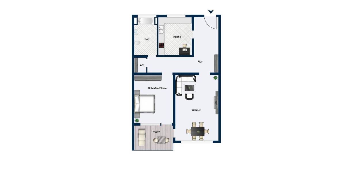 Etagenwohnung Duisburg / Wanheim-Angerhausen Wanheim-Angerhausen - 2 Zimmer, 69 m&sup2;, 149.000&euro; | Angebot:26378585