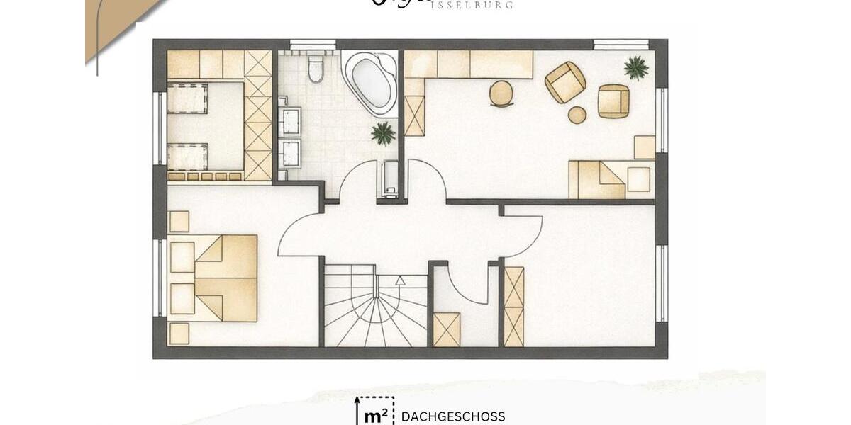 Maisonettenwohnung Moers Rheinkamp - 5 Zimmer, 120 m&sup2;, 1.650&euro; | Angebot:26135100