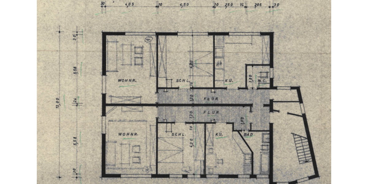 Etagenwohnung Heiligenhaus - 4 Zimmer, 150 m&sup2;, 900&euro; | Angebot:25048275