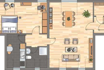 Wohnung zum Mieten in Herne 459 € 60.12 m² 2 zimmer