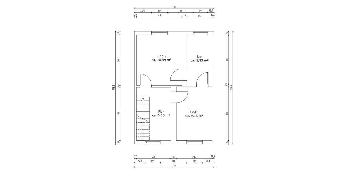 Reihenhaus Bochum Günnigfeld - 4.5 Zimmer, 111 m&sup2;, 354.000&euro; | Angebot:26095457