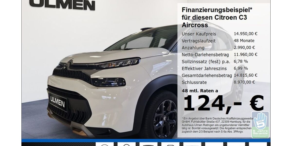 Citroen C3 Aircross 15.823 km 14.950 &euro; Ratingen 40880