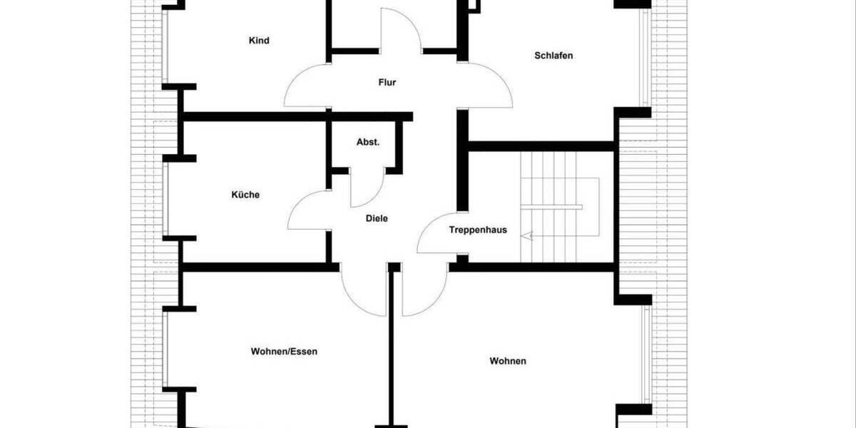 Etagenwohnung Gelsenkirchen Bulmke-Hüllen - 4 Zimmer, 83 m&sup2;, 173.000&euro; | Angebot:23957075