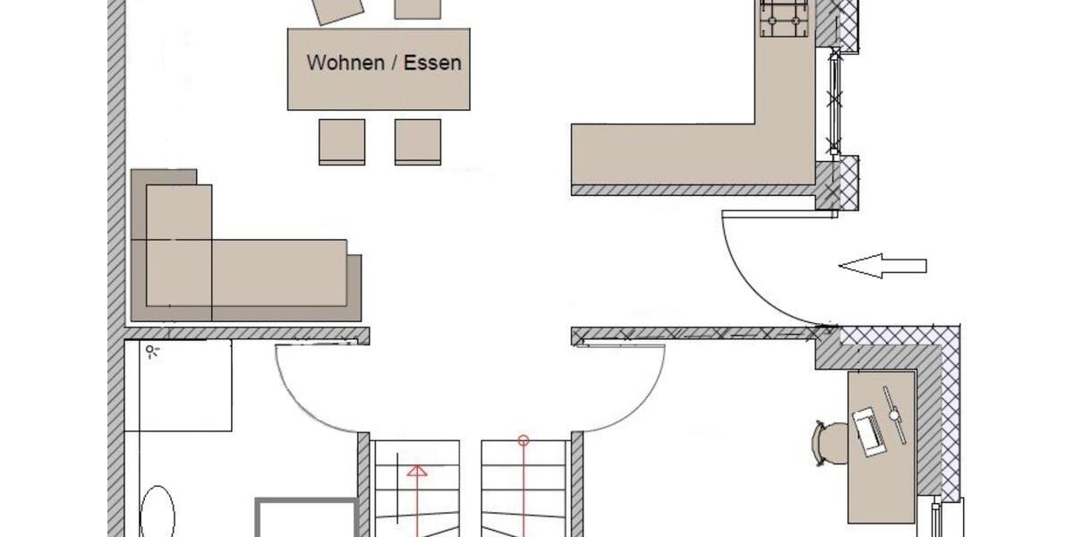 Doppelhaushälfte Essen Stadtbezirk VIII - 5.5 Zimmer, 134 m&sup2;, 2.300&euro; | Angebot:24130141