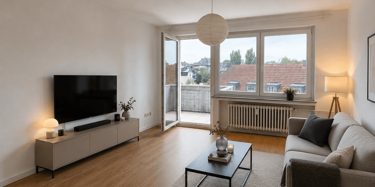 Etagenwohnung Duisburg Duisburg-Mitte - 2 Zimmer, 60 m&sup2;, 540&euro; | Angebot:27425096
