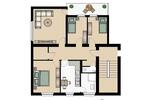 Etagenwohnung Krefeld - 4 Zimmer, 83 m&sup2;, 747&euro; | Angebot:26382820
