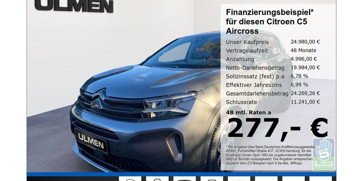 Citroen C5 Aircross 35.250 km 23.950 &euro; Düsseldorf 40231