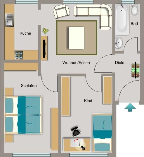 Wohnen, wo das Herz schlägt - in ruhiger und doch zentraler Lage. 3 zimmer