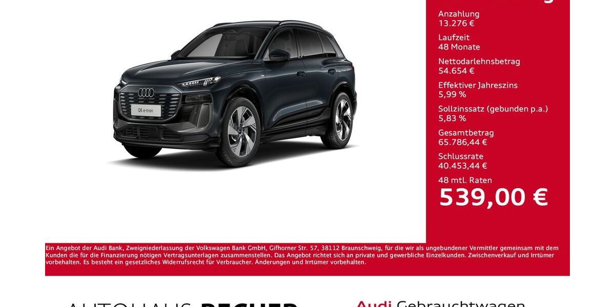 Audi Q6 e-tron 3.195 km 67.930 &euro; Wesel 46485