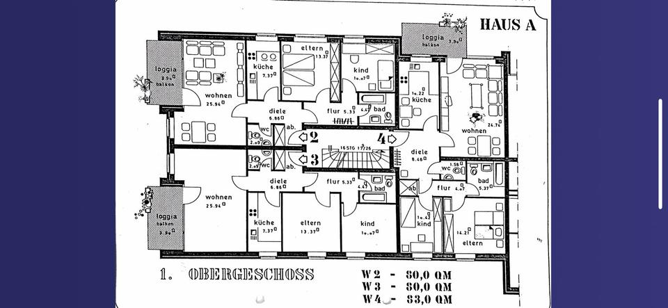 Etagenwohnung Krefeld Fischeln - 3 Zimmer, 83 m&sup2;, 890&euro; | Angebot:25484235