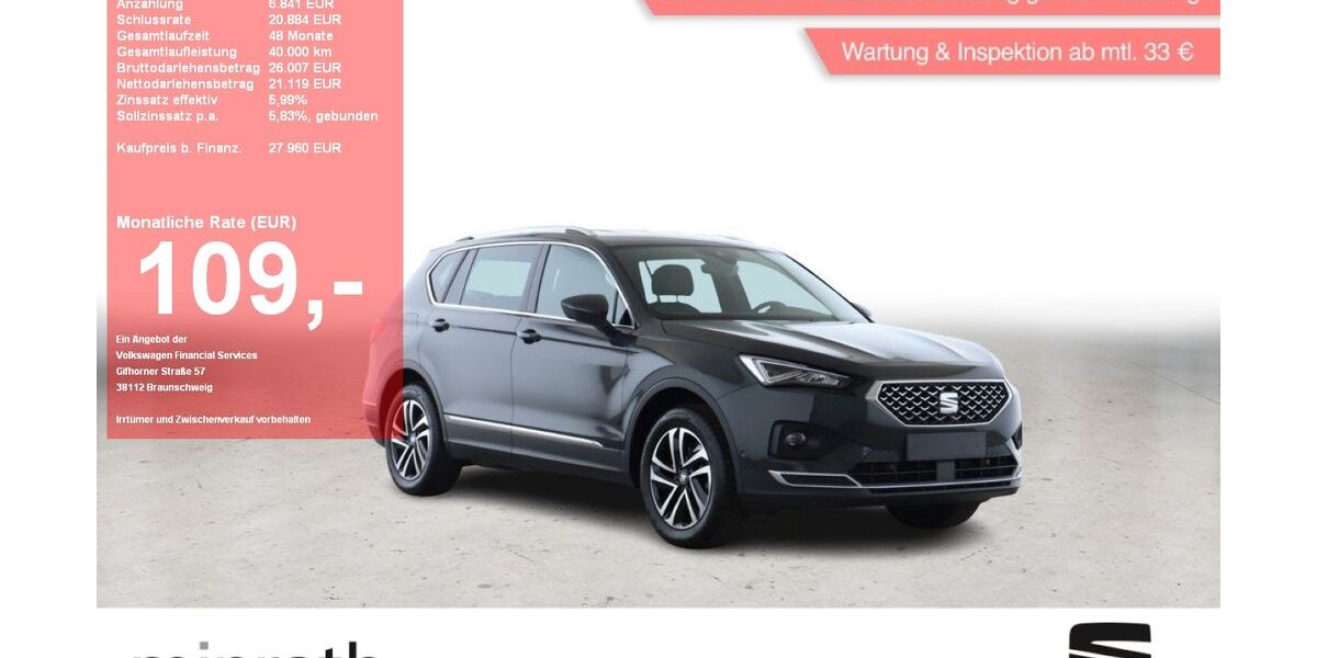 Seat Tarraco 56.880 km 27.710 &euro; Moers-Hülsdonk 47441