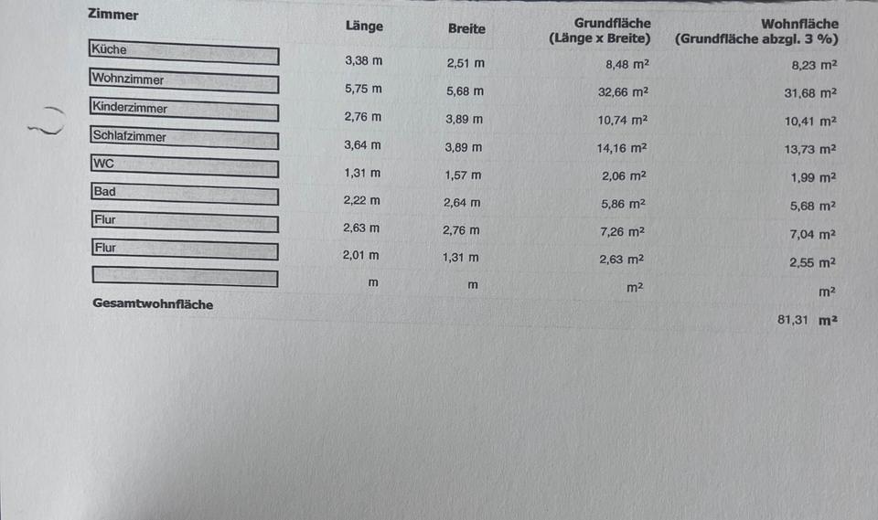 Etagenwohnung Krefeld Gellep-Stratum - 3 Zimmer, 81 m&sup2;, 259.000&euro; | Angebot:25719300