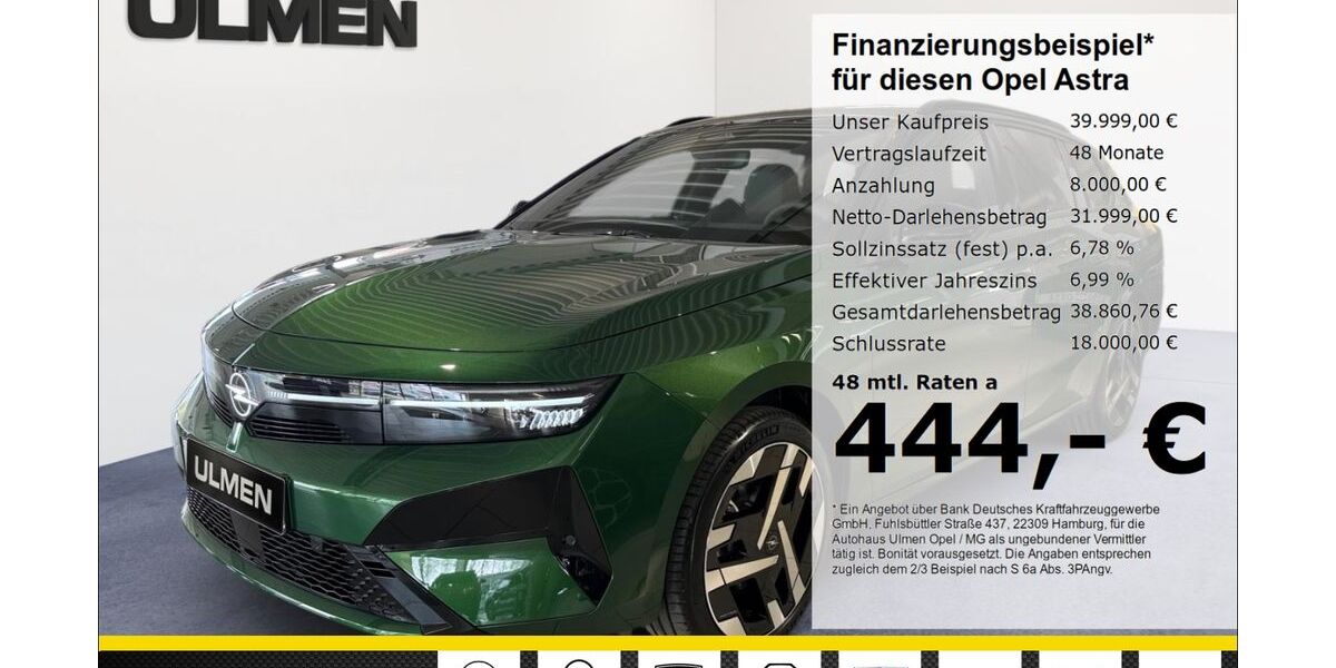 Opel Astra 3.500 km 39.490 &euro; Düsseldorf 40231