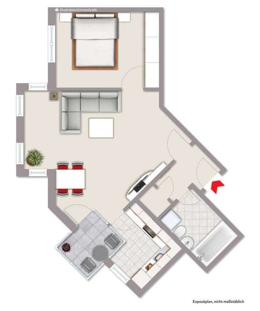 Wohnung zum Mieten in Neuss 665 € 52 m²