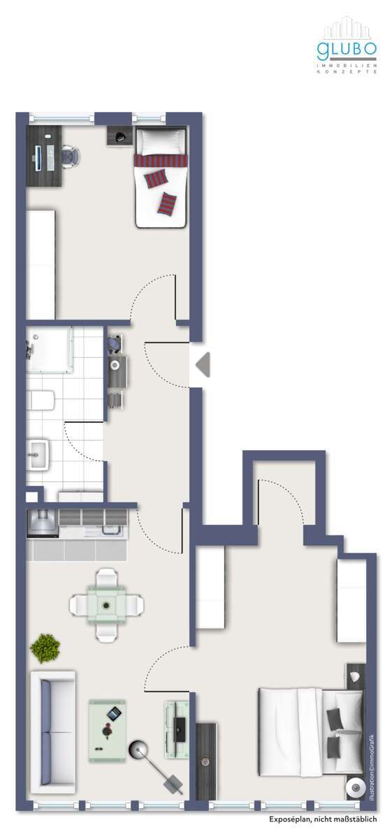 Wohnung zum Mieten in Gelsenkirchen 400 € 59 m² 3.5 zimmer