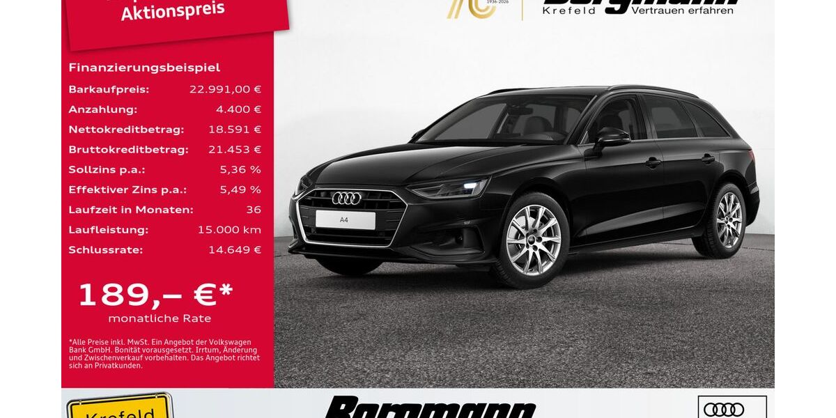 Audi A4 24.518 km 22.991 &euro; Krefeld 47803