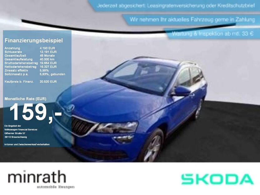 Skoda Karoq 60.199 km 19.430 € Duisburg-Rheinhausen 47226