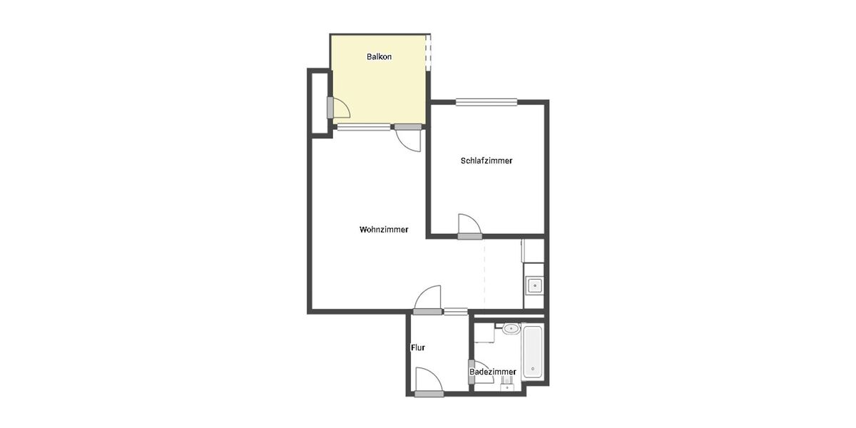 Etagenwohnung Düsseldorf Oberbilk - 2 Zimmer, 51 m&sup2;, 225.000&euro; | Angebot:26157479