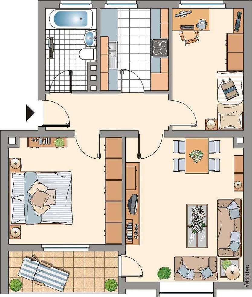 Wohnung zum Mieten in Gelsenkirchen 499 € 65.55 m²