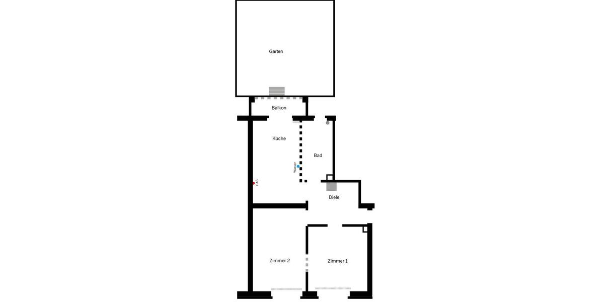 Etagenwohnung Düsseldorf Derendorf - 2 Zimmer, 62 m&sup2;, 1.300&euro; | Angebot:26212926