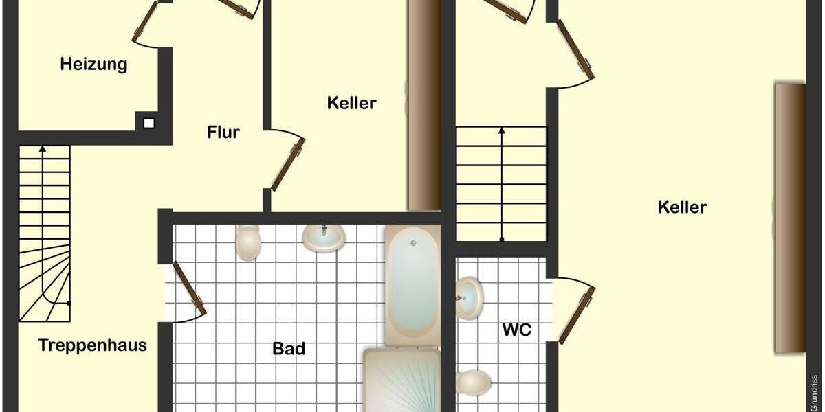 Doppelhaushälfte Velbert Mitte - 3 Zimmer, 65 m&sup2;, 249.000&euro; | Angebot:22862552
