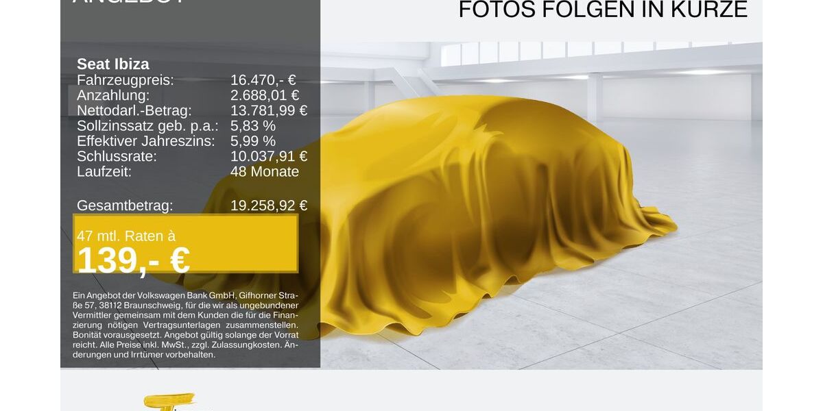 Seat Ibiza 50.267 km 16.470 &euro; Oberhausen 46047