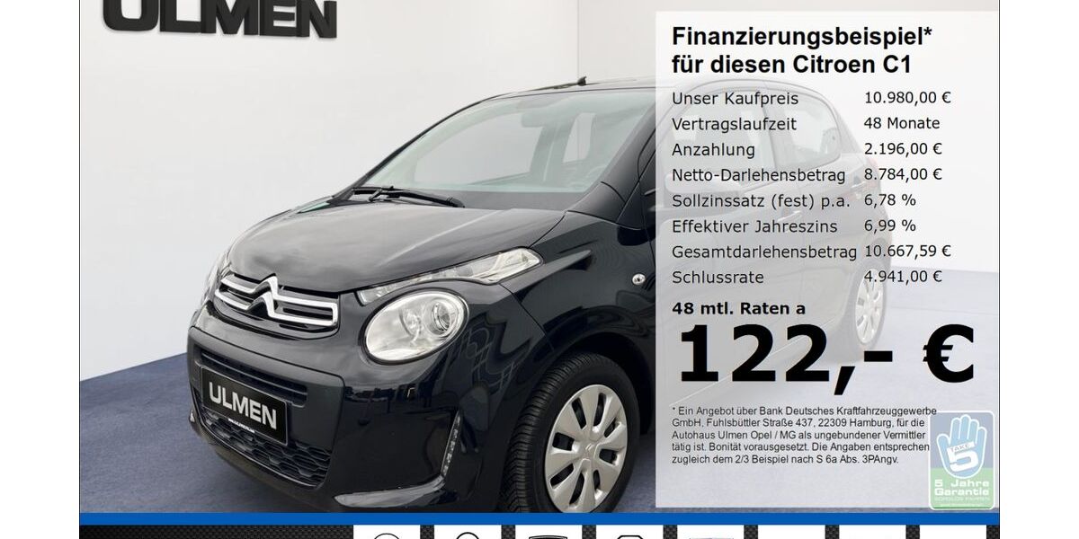 Citroen C1 20.045 km 10.980 &euro; Düsseldorf 40231