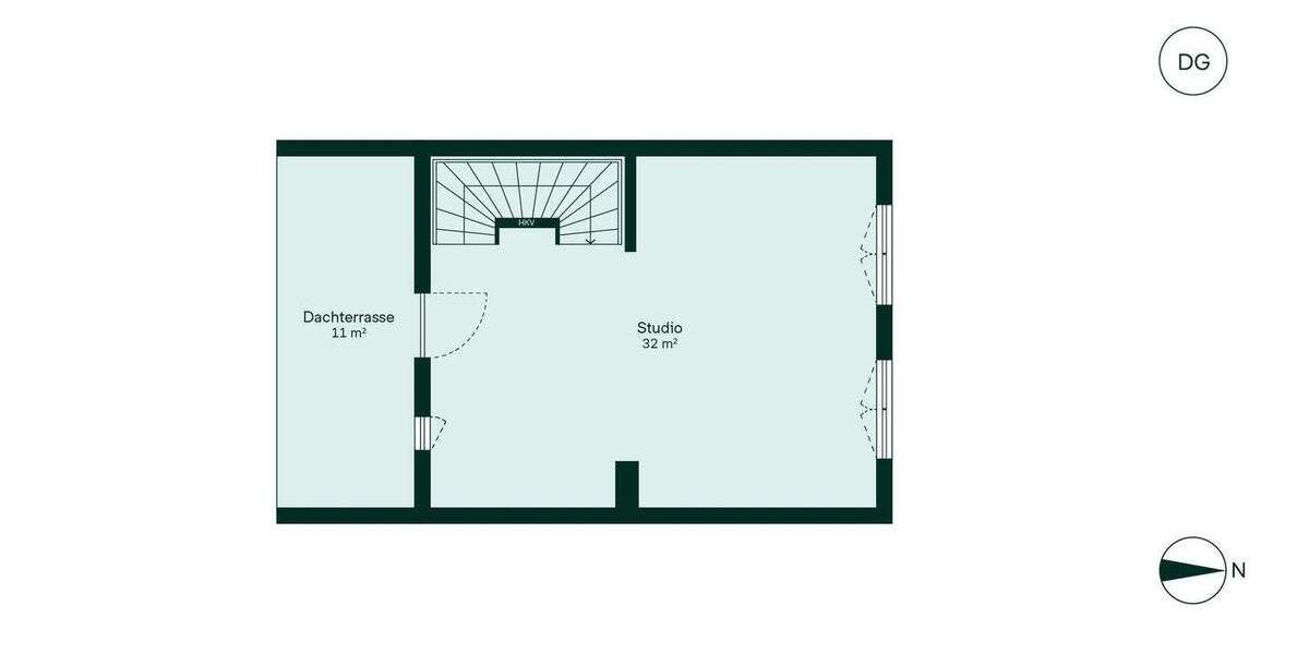 Reihenmittelhaus mit Dachterrasse, Dachstudio und Garage 4 zimmer