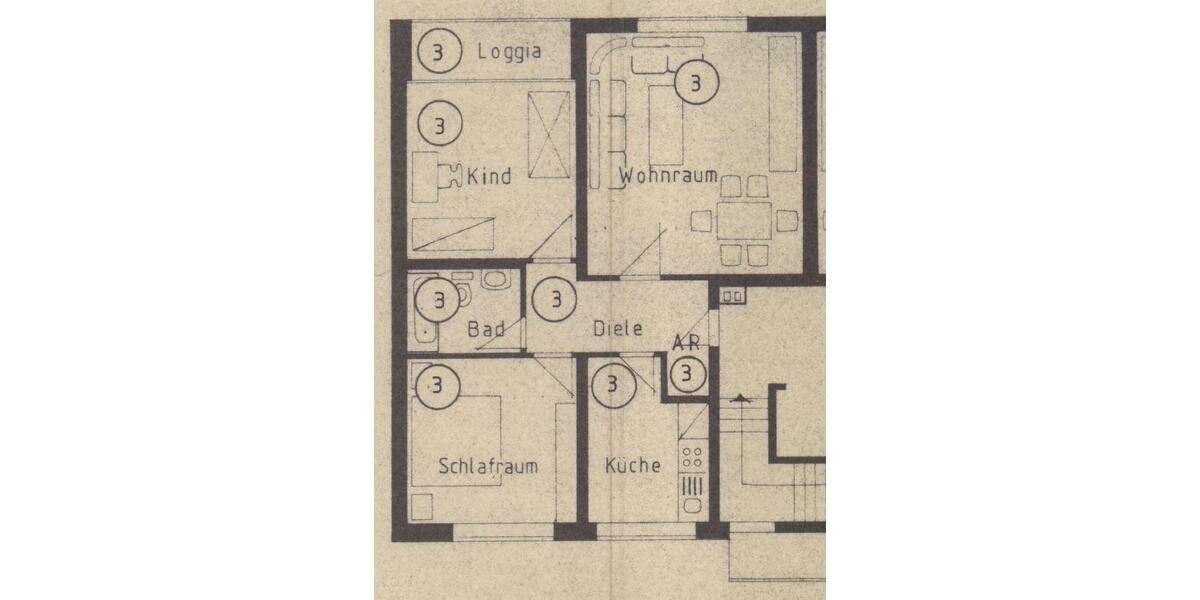 Etagenwohnung Kamp-Lintfort Lintfort - 3 Zimmer, 78 m&sup2;, 200.000&euro; | Angebot:27290681