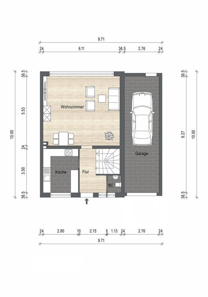 KR-BOCKUM! Einfamilienhaus MIT VIELSEITIGEM RAUMKONZEPT, GROSSEM GARTEN, GARAGE U. STELLPLÄTZEN!