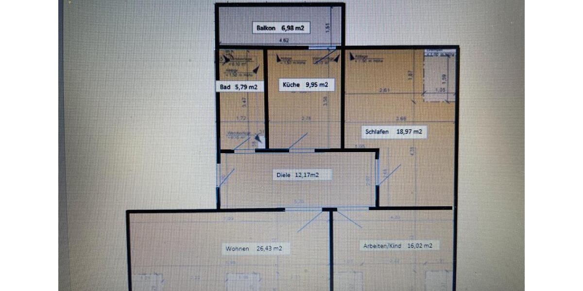 Dachgeschoßwohnung Düsseldorf Pempelfort - 3 Zimmer, 93 m&sup2;, 455.000&euro; | Angebot:26955721