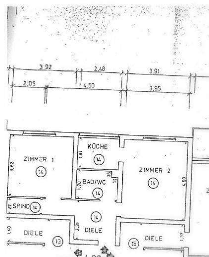 Etagenwohnung Duisburg Bergheim - 2 Zimmer, 51 m&sup2;, 540&euro; | Angebot:26894617