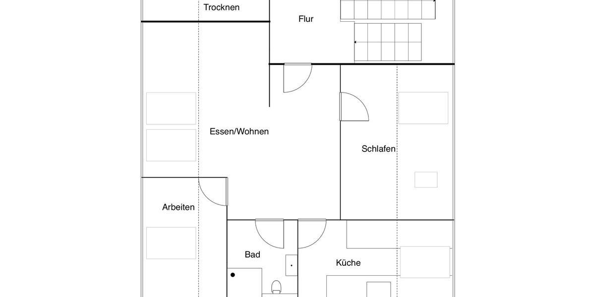 Dachgeschoßwohnung Krefeld Gellep-Stratum - 2.5 Zimmer, 60 m&sup2;, 178.000&euro; | Angebot:27197687