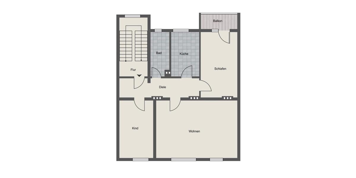 Etagenwohnung Krefeld Bockum - 3 Zimmer, 80 m&sup2;, 920&euro; | Angebot:26612291