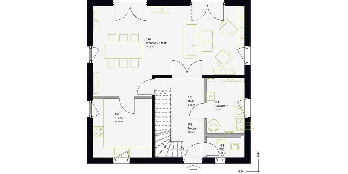 Einfamilienhaus Gladbeck Zweckel - 4 Zimmer, 143 m&sup2;, 481.400&euro; | Angebot:26858868