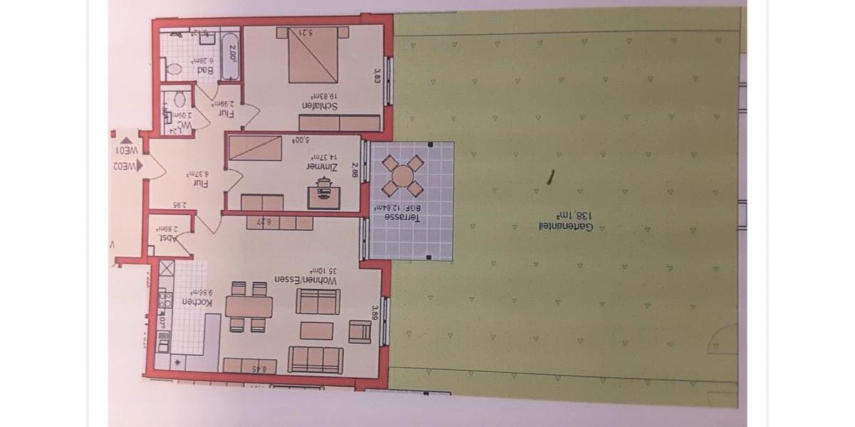 Terrassenwohnung Kaarst - 3 Zimmer, 106 m&sup2;, 390.000&euro; | Angebot:26256477