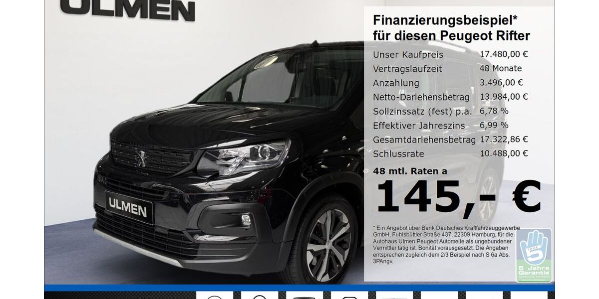 Peugeot Rifter 62.074 km 17.480 &euro; Düsseldorf 40233