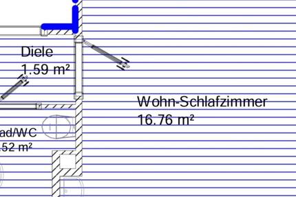 Wohnung Düsseldorf Oberbilk - 1 Zimmer, 22 m&sup2;, 500&euro; | Angebot:25305725