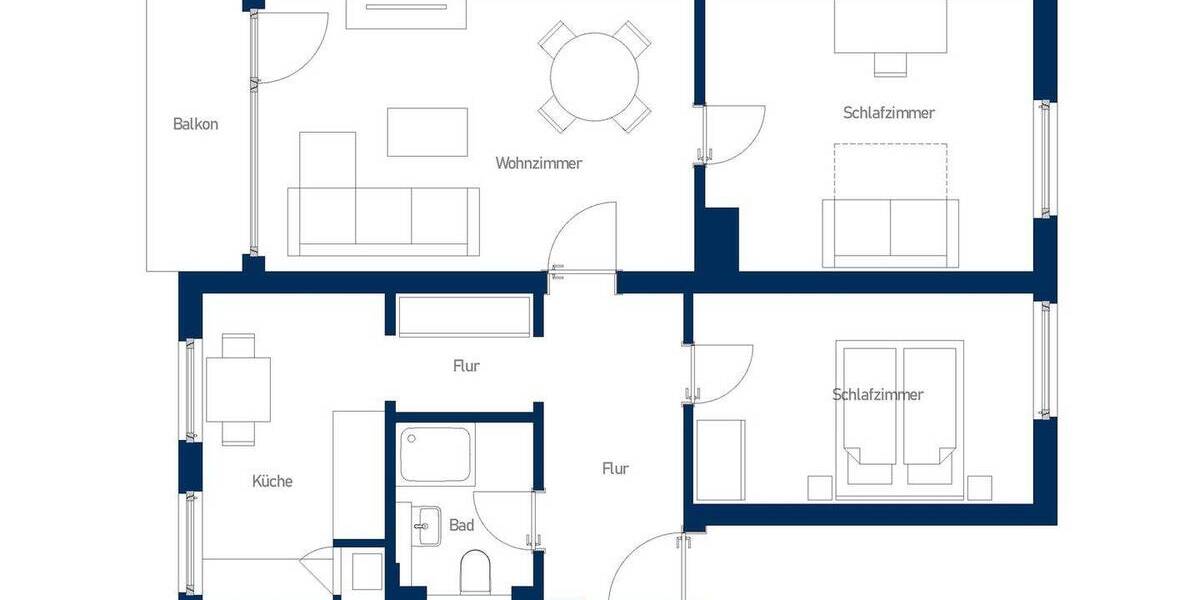 Etagenwohnung Mülheim an der Ruhr Dümpten - 3 Zimmer, 68 m&sup2;, 220.000&euro; | Angebot:26917440