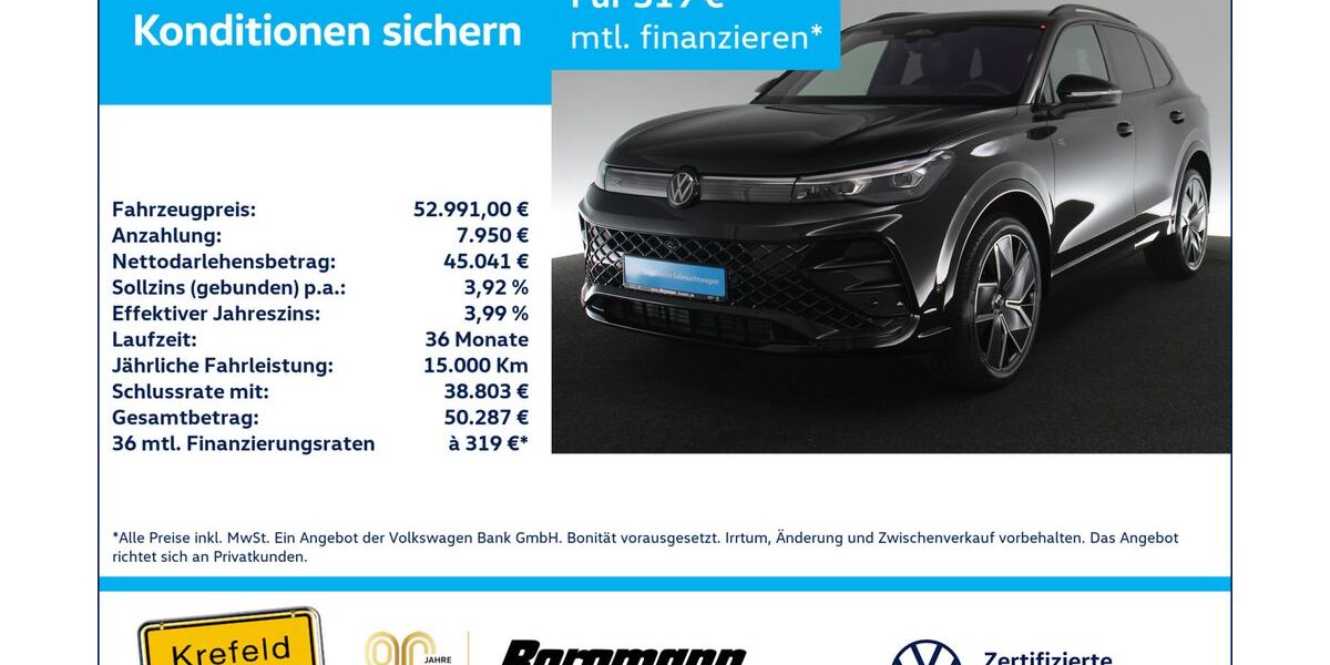 VW Tiguan 7.665 km 52.991 &euro; Krefeld 47803