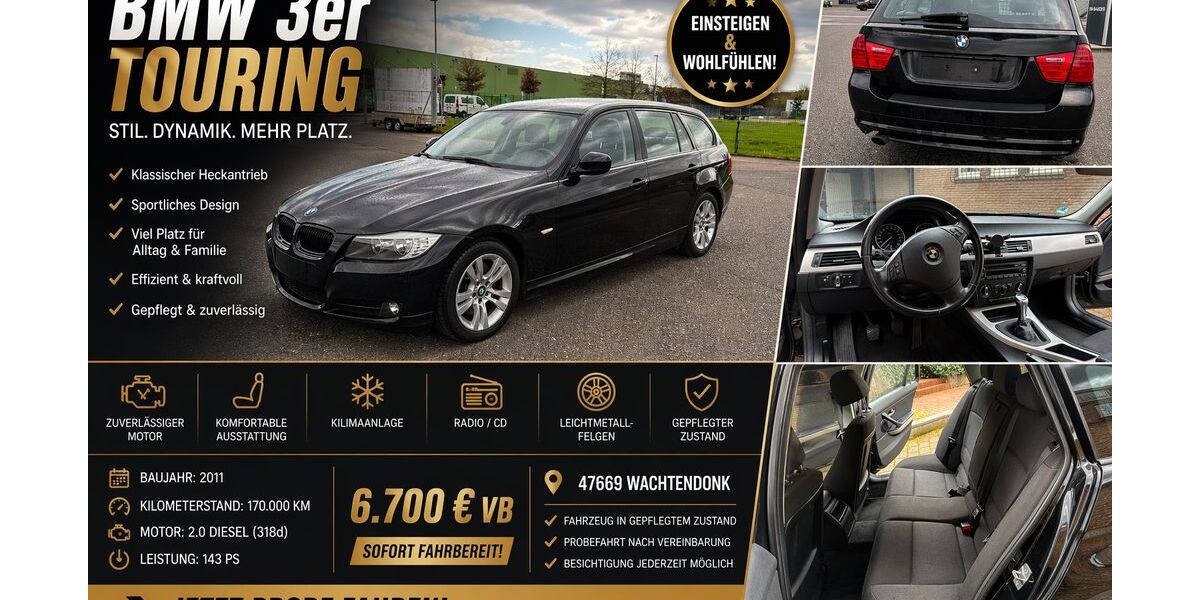 BMW 318 170.000 km 6.500 &euro; Wachtendonk 47669
