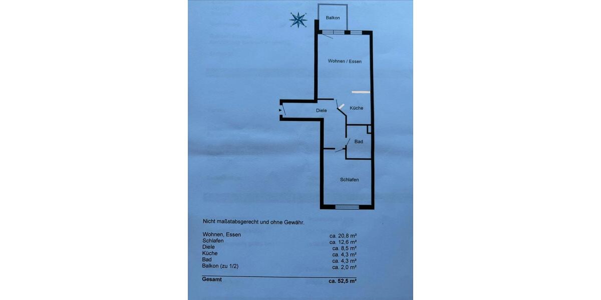 Etagenwohnung Düsseldorf Oberbilk - 2 Zimmer, 53 m&sup2;, 275.000&euro; | Angebot:27157762