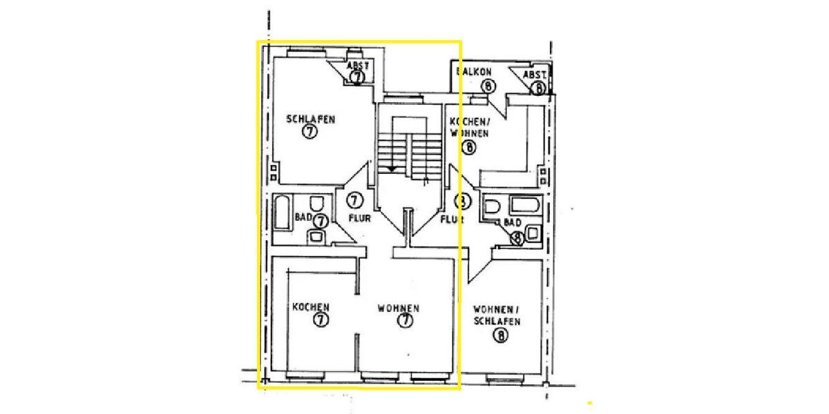 Etagenwohnung Düsseldorf Stadtbezirk 3 - 2 Zimmer, 58 m&sup2;, 290.000&euro; | Angebot:27134340