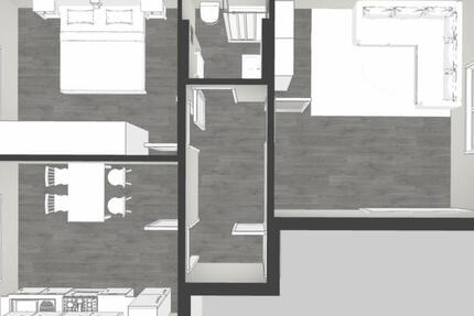 Wohnung Bochum Bochum-Mitte - 2.5 Zimmer, 58 m&sup2;, 550&euro; | Angebot:24601443